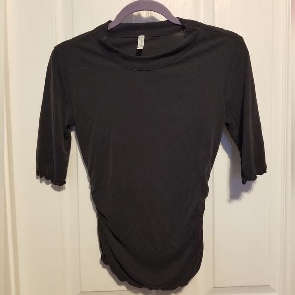 Free People Shirt Women's Size SP Color Dark Gray - Picture 1 of 10